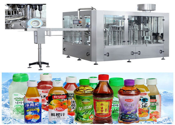 China Limpieza fácil líquida de la máquina de rellenar de Monoblock de la botella del ANIMAL DOMÉSTICO para el zumo de fruta fresca proveedor